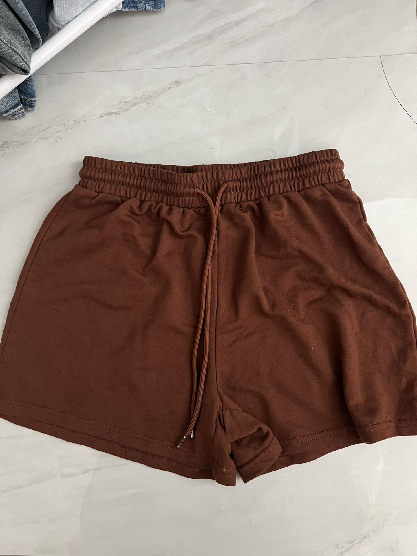 Shein Brown shorts with drawstrings