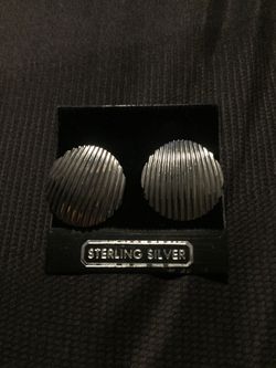Silver earrings