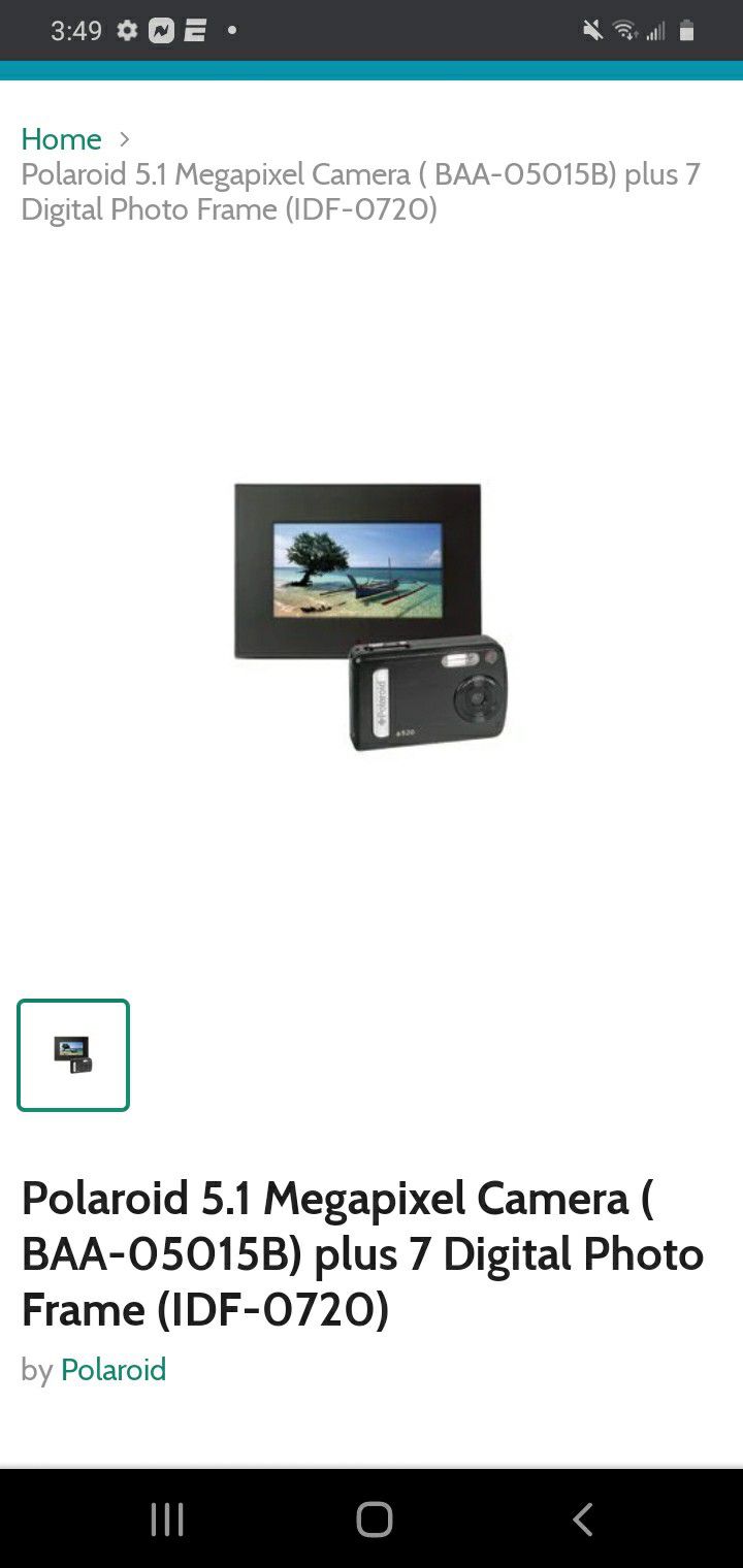 Polaroid mega pixel with Digital frame brand new I have 2 of them