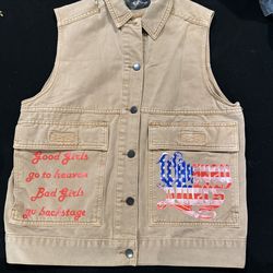 Stagecoach denim vest Custom