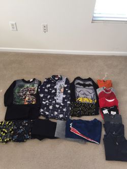 6T & 7T boys pajamas and long sleeves shirts