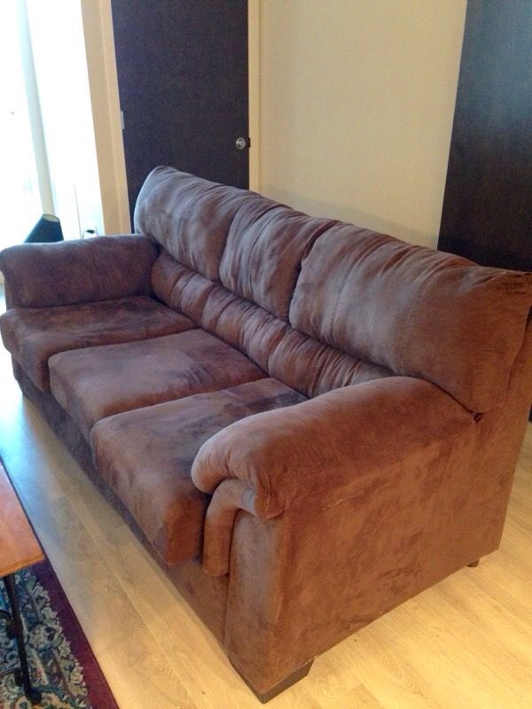 Super Soft, Comfortable Brown Couch