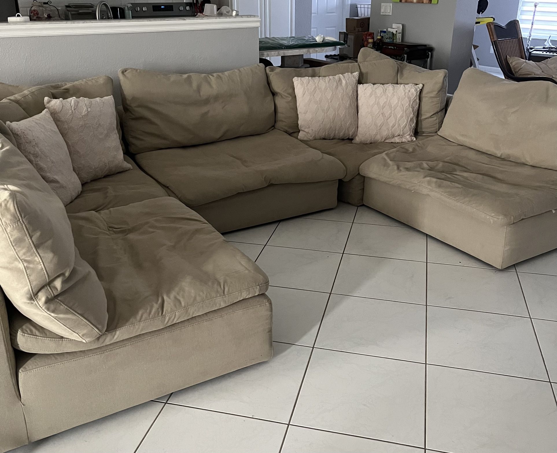 Cloud Couch Beige -Priced To Move
