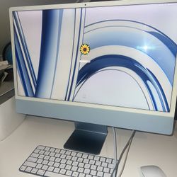 iMac 24in M3 8g, 256 Storage (color blue) 