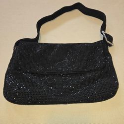 Black Beaded Purse Bag