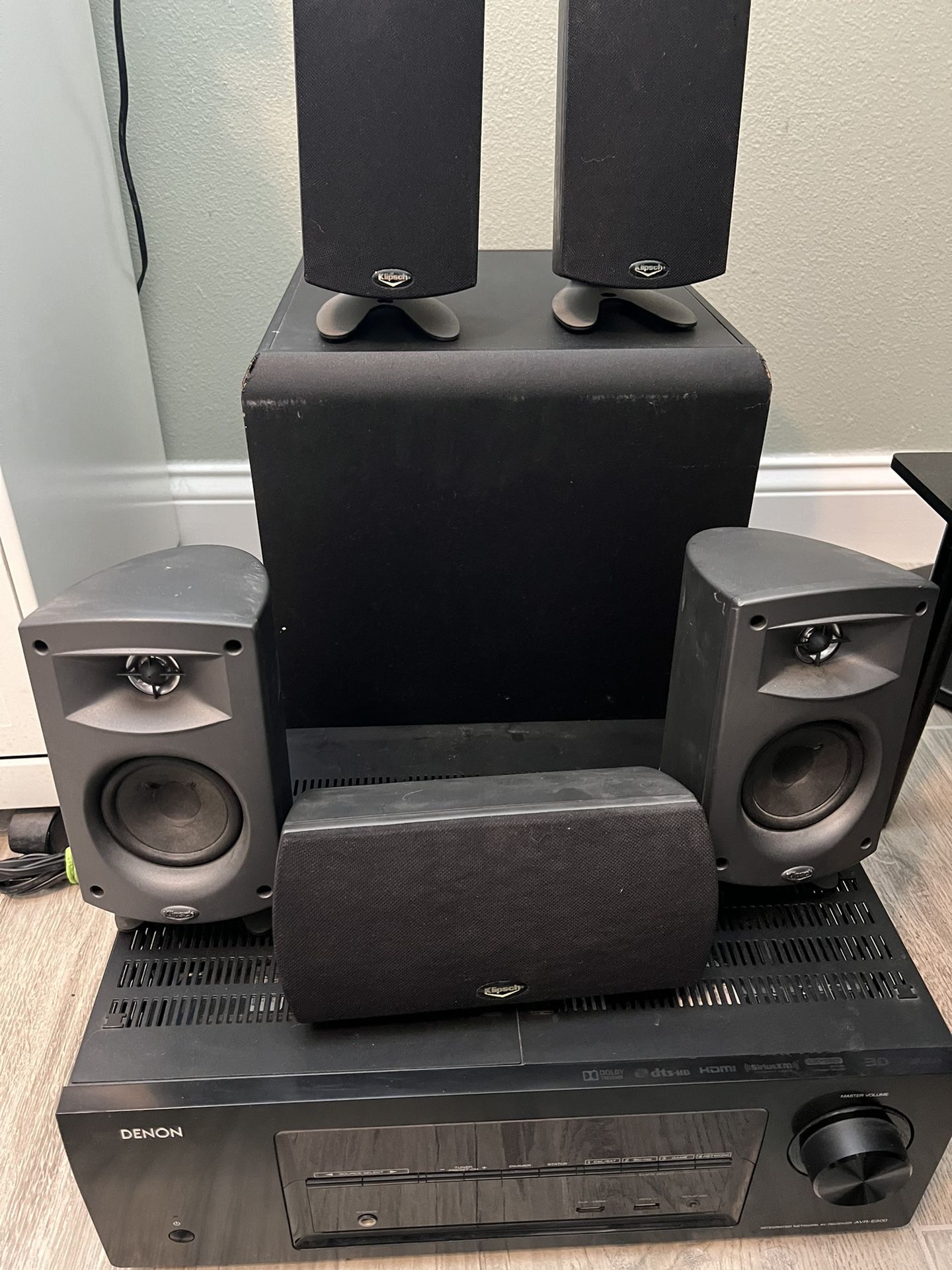 Denon AVR-E300 w/ Klipsch 5.1 Surround Speakers