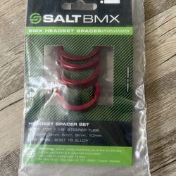 Salt Bmx 1 1/8 Headset Spacer Set Kit 