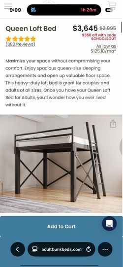 Full size loft bed