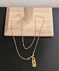 14k gold necklace 18 inch