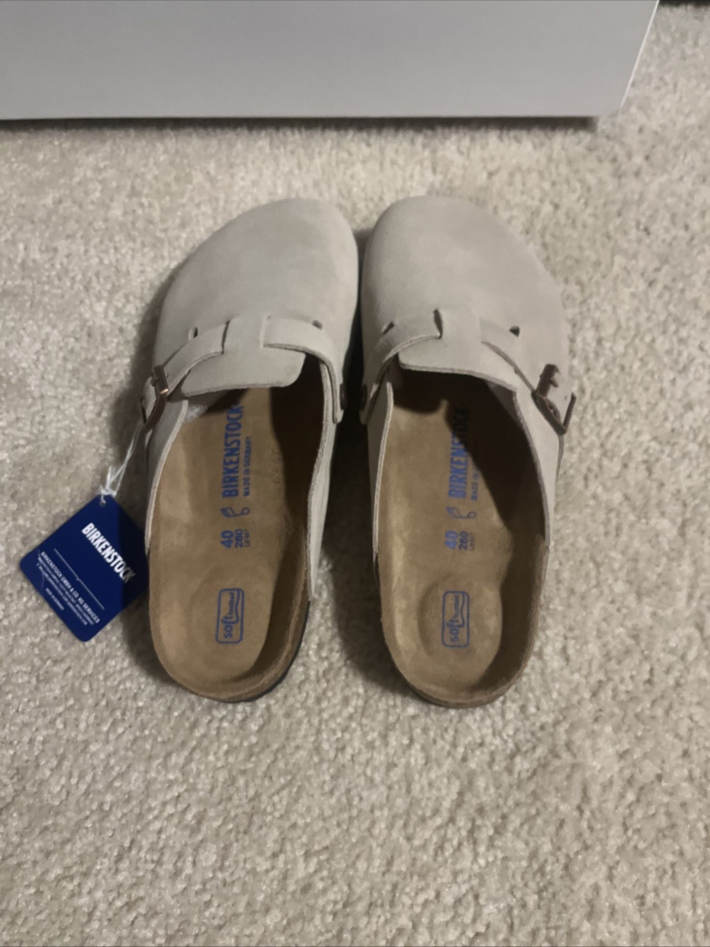 Birkenstock Boston Beige BS Size 40