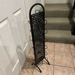 Metal Iron Wine Rack Floor Standing 36" Holds 12 Bottles