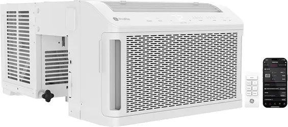 GE Profile ClearView Window Air Conditioner 6,100 BTU, WiFi Enabled, Ultra Quiet for Small Rooms