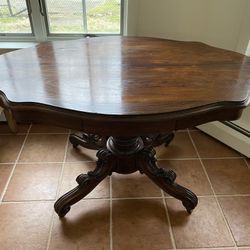 Antique French Pedestal Dining Table