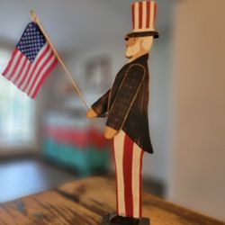 Antique Uncle Sam Folk Art