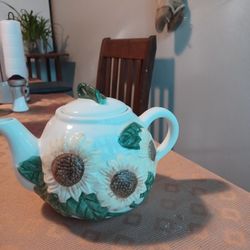 Blue Sky Ceramics Sunflower Teapot
