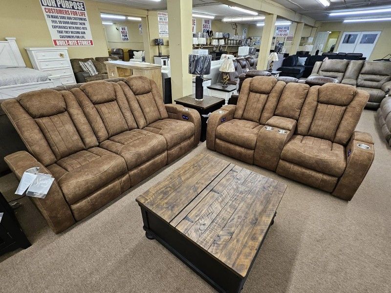 NEW🟤▪️$10 Down Payment Finance ▪️🟤Wolfridge Reclining Living Room Set