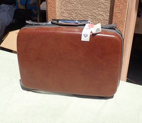 Vintage Samsonite Suitcase Brown Hardside Circa 1980