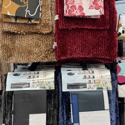 Shower Curtain W/ Bath Mats 