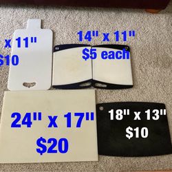Cutting  boards  -  $20  each 