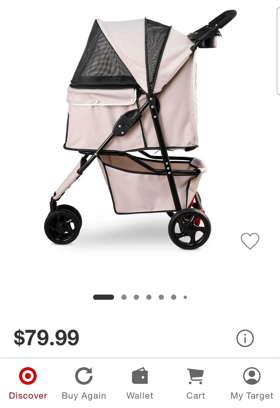 Pet stroller cat/small dogs