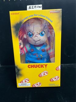 Kidrobot - Bride of Chucky - Evil Chucky Phunny Plush Standing in Box