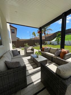 12 piece modern patio set