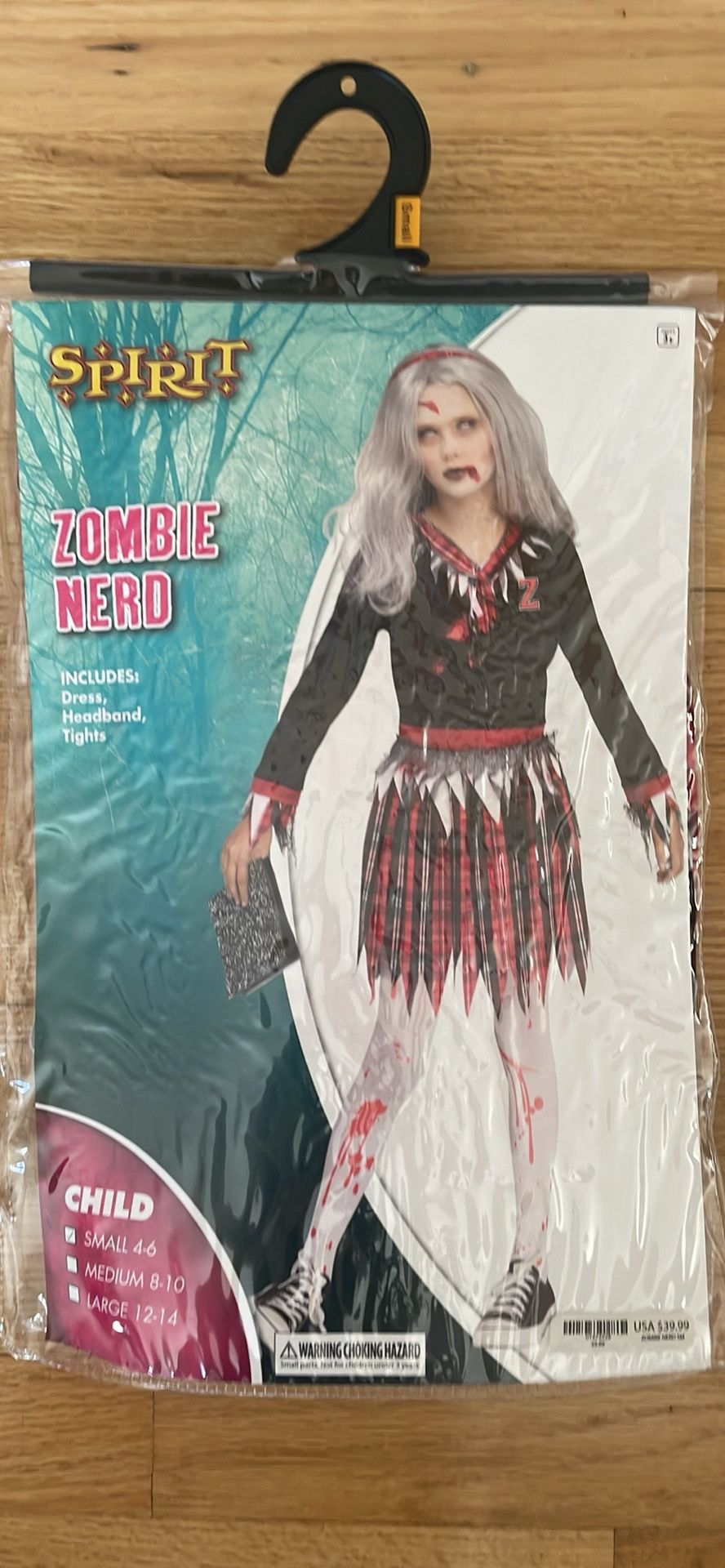 Zombie Nerd Costume: Child Small