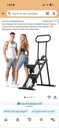 Stair Stepper for Exercise at Home Foldable 