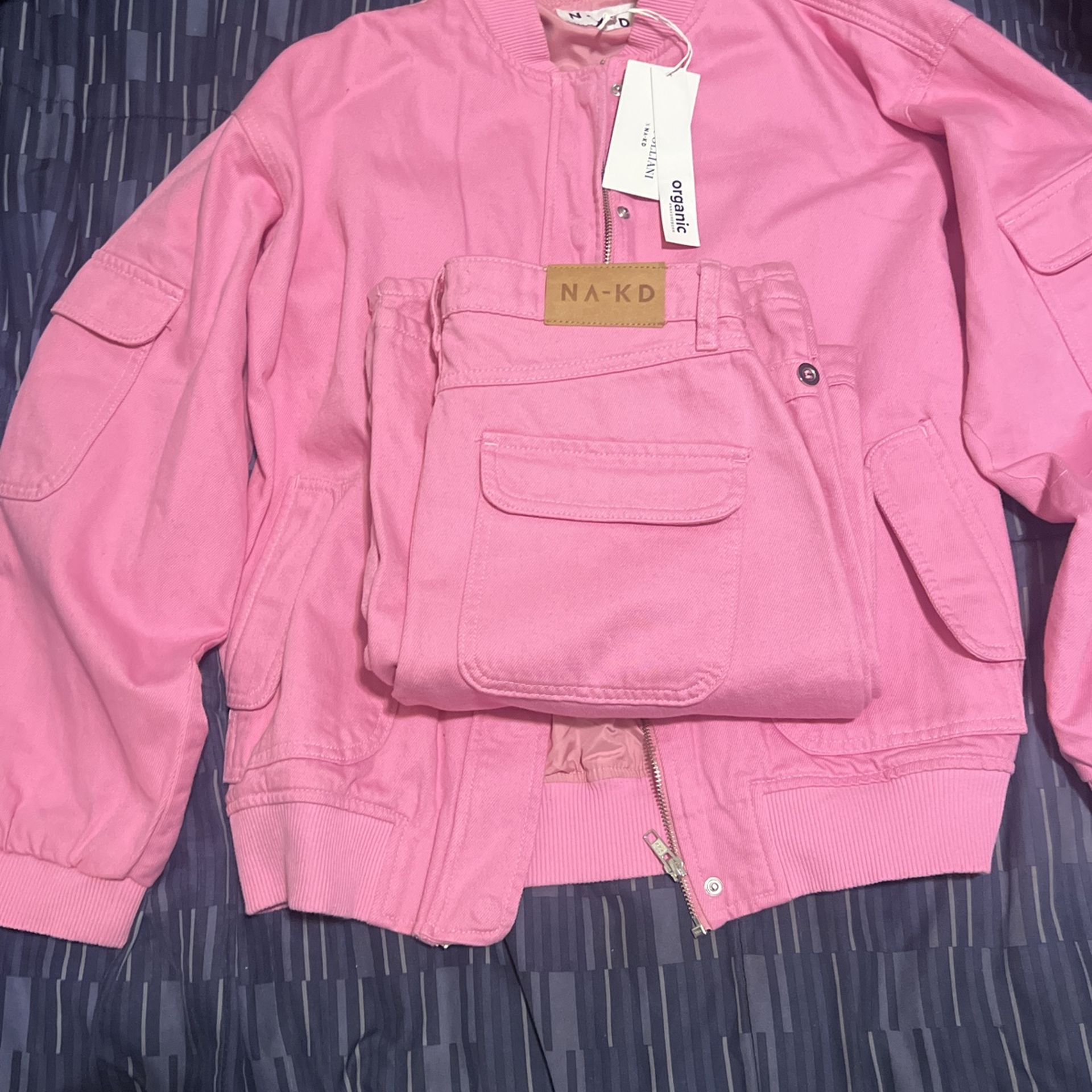 JANKA POLLIANI   X  NA-KD  Jean Set New! With Tags