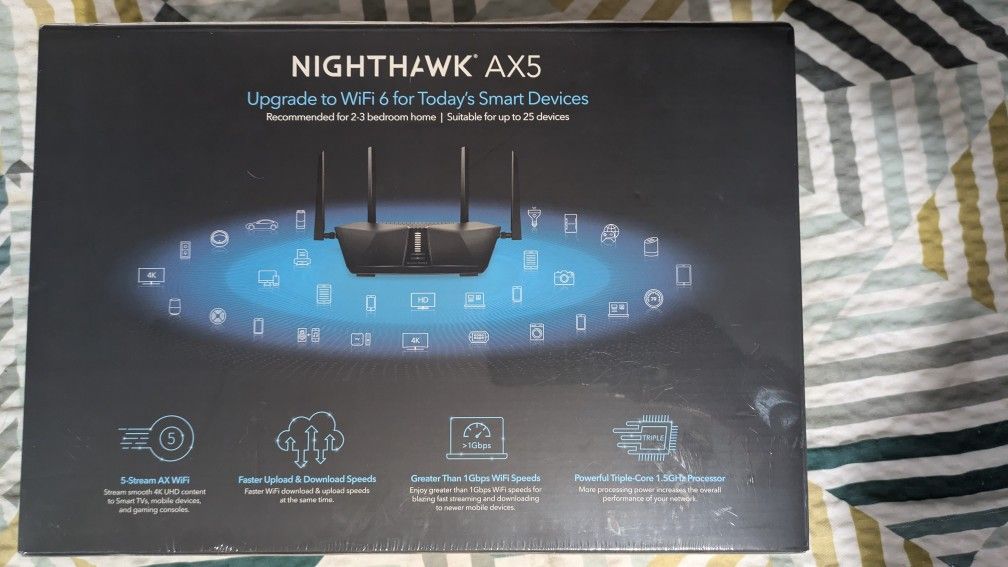 Nighthawk AX5 5 Stream WiFi 6 Router