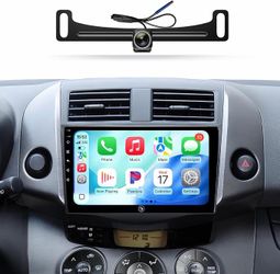 Car Stereo Radio 2006 2007 2008 2009 2010 2011 Toyota RAV4, Wireless CarPlay Android Auto, 9” Touch Screen Head Units, Backup Camera, Linux