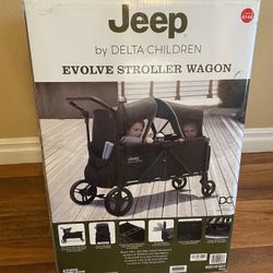 JEEP STROLLER AND WAGON BRAND NEW FOR TWO KIDS WITH SETS 🧒🧒👶👶