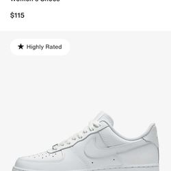 WMNS Air Force 1 '07 White Brand New!!!!zise 7