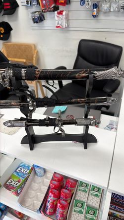 3-Piece Decorative Sword Set with Stand