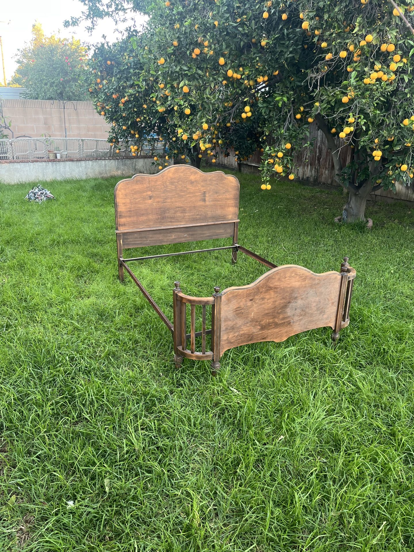 Vieux Box Spring Antique vintage bed frame and true boxspring Antique for Sale in Orange ...