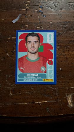 Brahim Díaz 2026 World Cup Sticker Blue Parallel