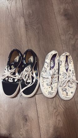 Two pairs of vans size 5.5