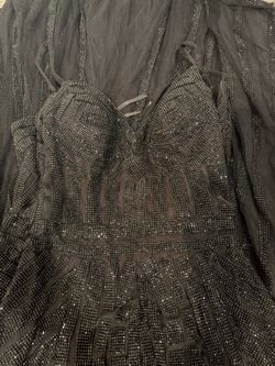 Black Pageant Homecoming Banquet Dress