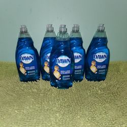 5 Dawn Dish Soap 38oz 50% Less Scrubbing