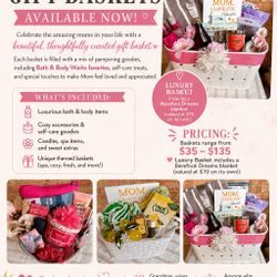 🌸 Mother’s Day Gift Baskets – Starting at $35 (Luxury Options Available!)