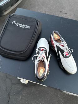 NEW FootJoy XPS-1 Golf Shoes Size 10.5 - Cedar Trees & Mercedes Callaway Bag