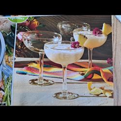 JUEGO DE 4 COPAS PARA MARGARITAS PRINCESS HOUSE 🌷⚘️