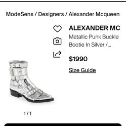 ALEXANDER MCQUEEN BUCKLE BOOTS