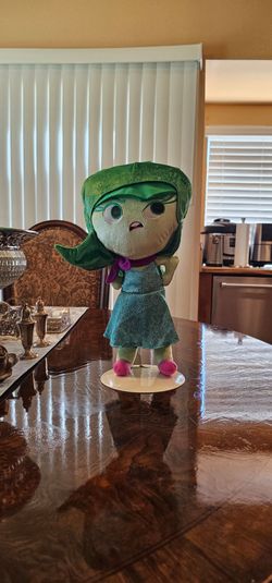 Disney Pixar Inside Out Disgust Plush Backpack 17" Plushie / Collectible / Disneyland / Toy / Gift / Unique / HTF / Collector / Cartoon / Doll