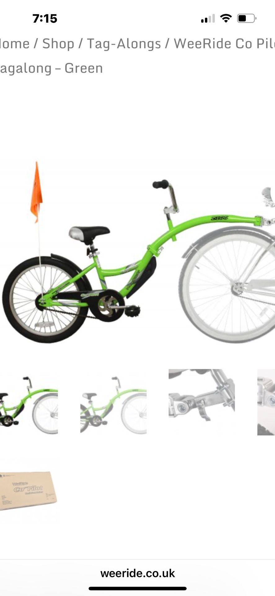 Weeride Copilot 20” Bike Trailer