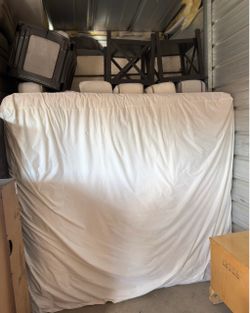King mattress with mattress cover