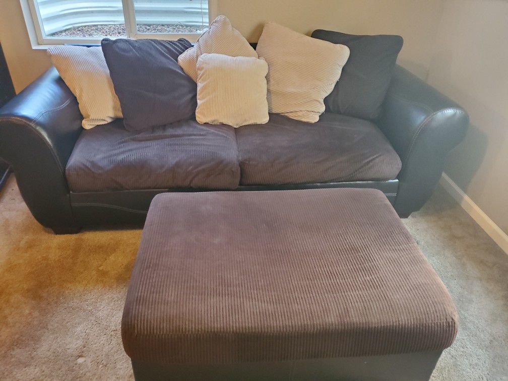 Couch Ottoman and Oversized chair