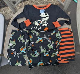 Kids Halloween Dinosaur Pajama Set 4 Pieces