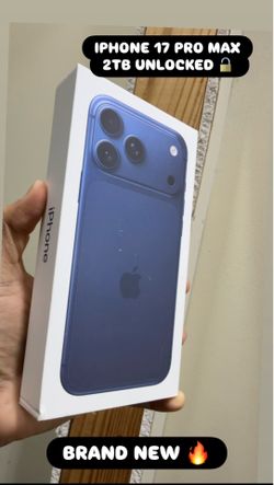 iPhone 17 Pro Max 2TB unlocked (Blue) - Brand New