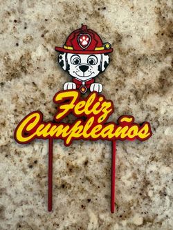 Paw patrol cake topper